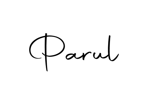 The best way (Autography-DOLnW) to make a short signature is to pick only two or three words in your name. The name Parul include a total of six letters. For converting this name. Parul signature style 10 images and pictures png