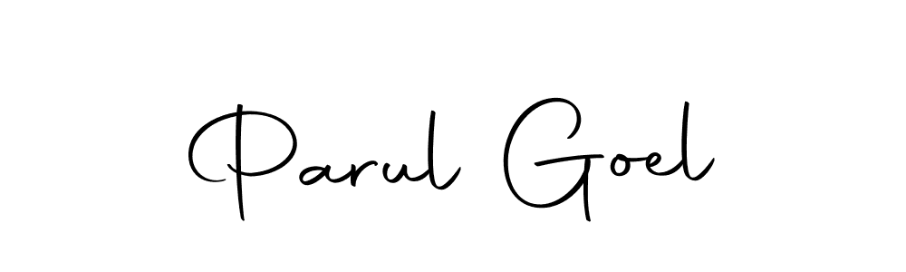 How to make Parul Goel signature? Autography-DOLnW is a professional autograph style. Create handwritten signature for Parul Goel name. Parul Goel signature style 10 images and pictures png