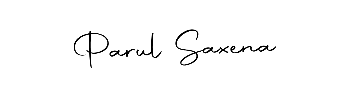 How to make Parul Saxena signature? Autography-DOLnW is a professional autograph style. Create handwritten signature for Parul Saxena name. Parul Saxena signature style 10 images and pictures png