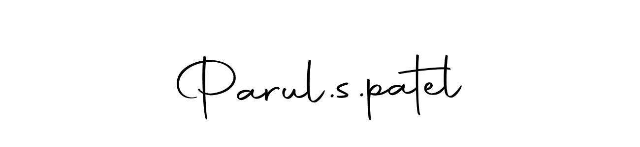 Use a signature maker to create a handwritten signature online. With this signature software, you can design (Autography-DOLnW) your own signature for name Parul.s.patel. Parul.s.patel signature style 10 images and pictures png