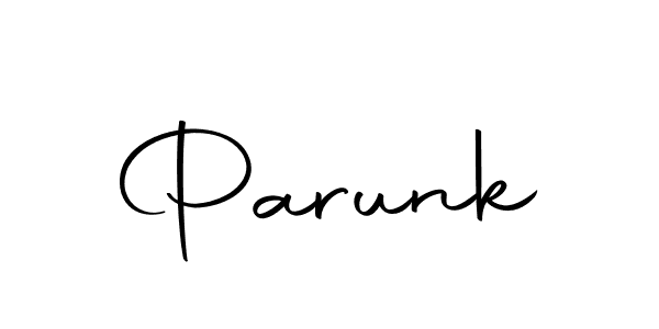 It looks lik you need a new signature style for name Parunk. Design unique handwritten (Autography-DOLnW) signature with our free signature maker in just a few clicks. Parunk signature style 10 images and pictures png