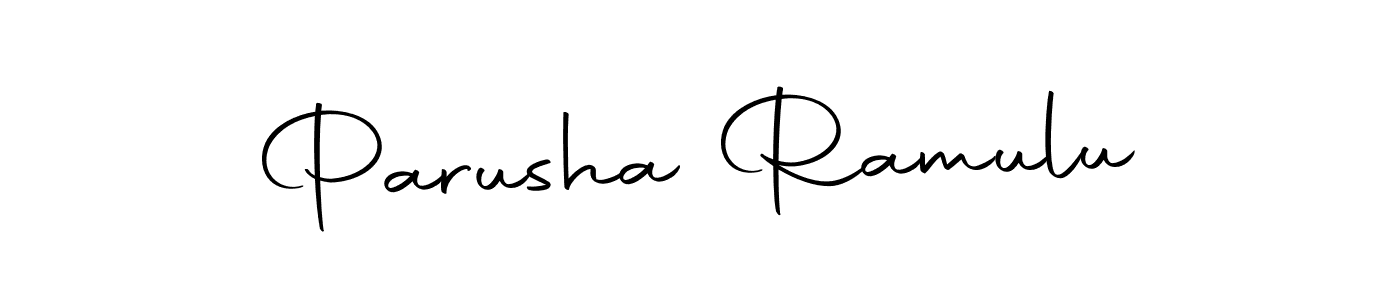 You can use this online signature creator to create a handwritten signature for the name Parusha Ramulu. This is the best online autograph maker. Parusha Ramulu signature style 10 images and pictures png