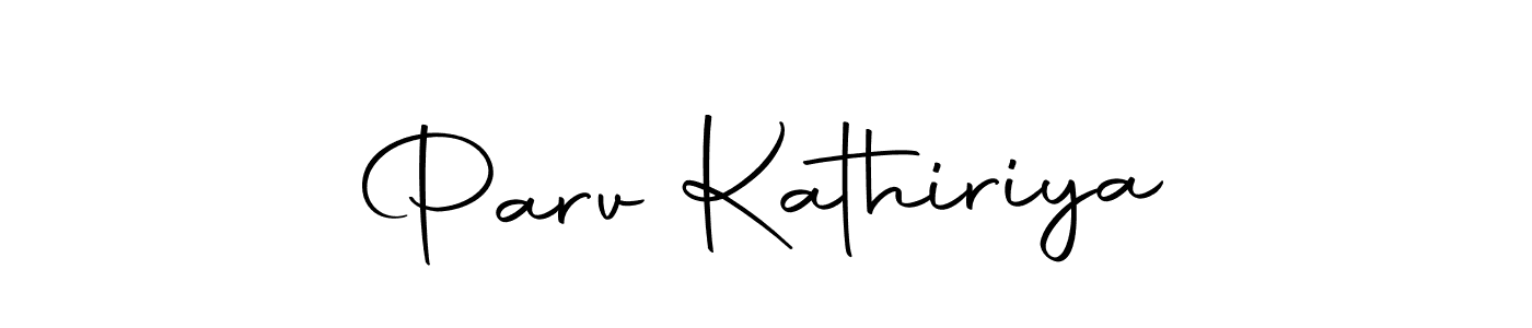 Design your own signature with our free online signature maker. With this signature software, you can create a handwritten (Autography-DOLnW) signature for name Parv Kathiriya. Parv Kathiriya signature style 10 images and pictures png