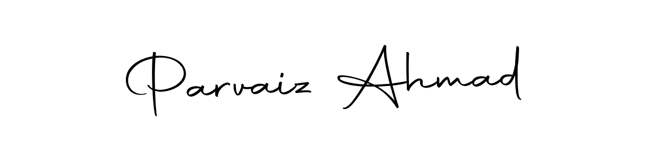 How to make Parvaiz Ahmad name signature. Use Autography-DOLnW style for creating short signs online. This is the latest handwritten sign. Parvaiz Ahmad signature style 10 images and pictures png