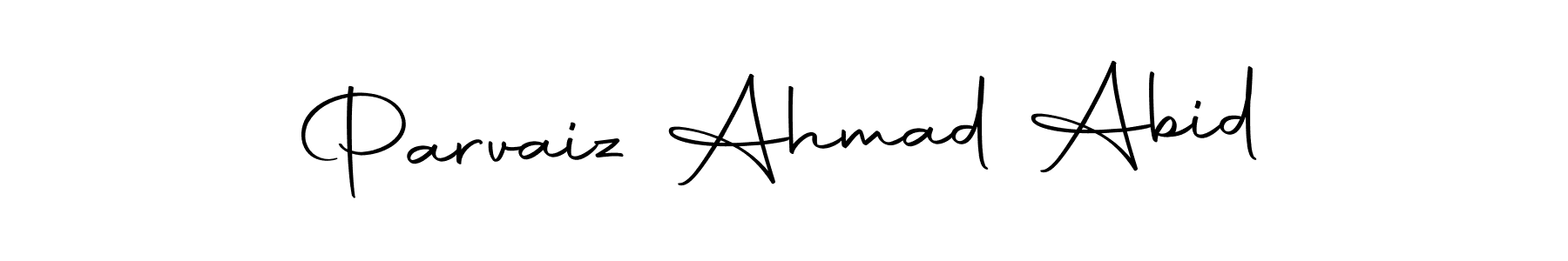 Make a beautiful signature design for name Parvaiz Ahmad Abid. With this signature (Autography-DOLnW) style, you can create a handwritten signature for free. Parvaiz Ahmad Abid signature style 10 images and pictures png