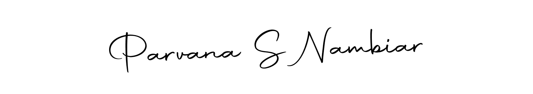 Autography-DOLnW is a professional signature style that is perfect for those who want to add a touch of class to their signature. It is also a great choice for those who want to make their signature more unique. Get Parvana S Nambiar name to fancy signature for free. Parvana S Nambiar signature style 10 images and pictures png