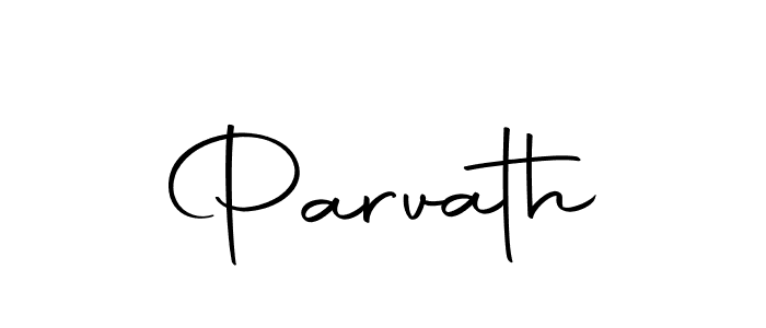 Design your own signature with our free online signature maker. With this signature software, you can create a handwritten (Autography-DOLnW) signature for name Parvath. Parvath signature style 10 images and pictures png