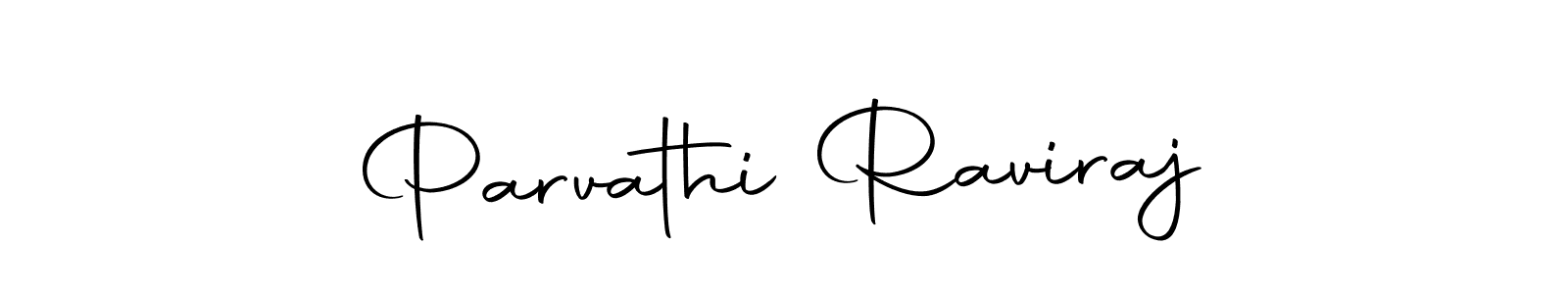 Make a beautiful signature design for name Parvathi Raviraj. With this signature (Autography-DOLnW) style, you can create a handwritten signature for free. Parvathi Raviraj signature style 10 images and pictures png