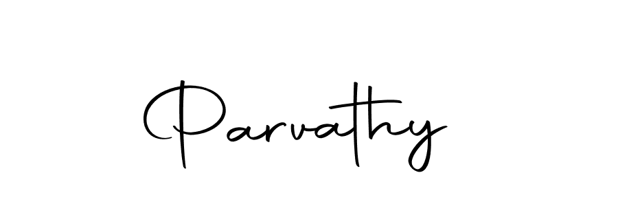 The best way (Autography-DOLnW) to make a short signature is to pick only two or three words in your name. The name Parvathy  include a total of six letters. For converting this name. Parvathy  signature style 10 images and pictures png