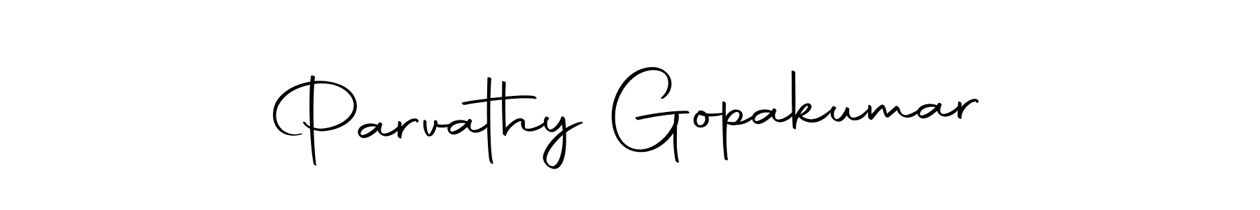 Make a short Parvathy Gopakumar signature style. Manage your documents anywhere anytime using Autography-DOLnW. Create and add eSignatures, submit forms, share and send files easily. Parvathy Gopakumar signature style 10 images and pictures png