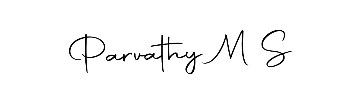 You should practise on your own different ways (Autography-DOLnW) to write your name (Parvathy M S) in signature. don't let someone else do it for you. Parvathy M S signature style 10 images and pictures png