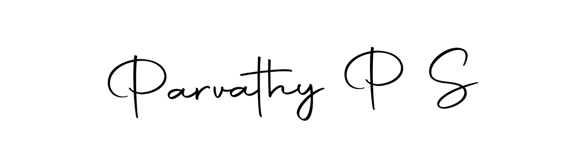 It looks lik you need a new signature style for name Parvathy P S. Design unique handwritten (Autography-DOLnW) signature with our free signature maker in just a few clicks. Parvathy P S signature style 10 images and pictures png