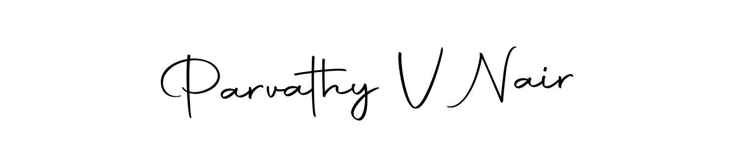 Make a short Parvathy V Nair signature style. Manage your documents anywhere anytime using Autography-DOLnW. Create and add eSignatures, submit forms, share and send files easily. Parvathy V Nair signature style 10 images and pictures png