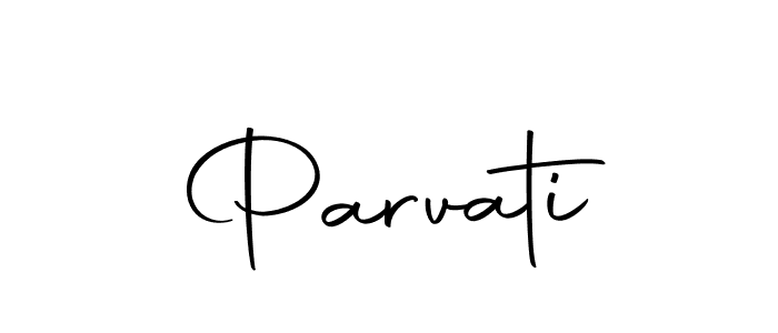 Design your own signature with our free online signature maker. With this signature software, you can create a handwritten (Autography-DOLnW) signature for name Parvati. Parvati signature style 10 images and pictures png