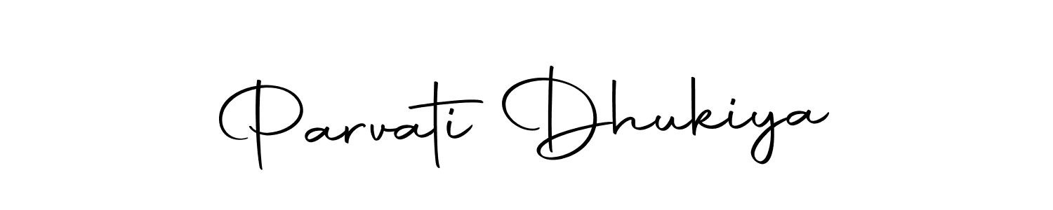 Use a signature maker to create a handwritten signature online. With this signature software, you can design (Autography-DOLnW) your own signature for name Parvati Dhukiya. Parvati Dhukiya signature style 10 images and pictures png