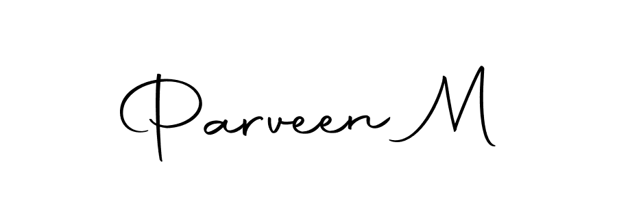 Parveen M stylish signature style. Best Handwritten Sign (Autography-DOLnW) for my name. Handwritten Signature Collection Ideas for my name Parveen M. Parveen M signature style 10 images and pictures png