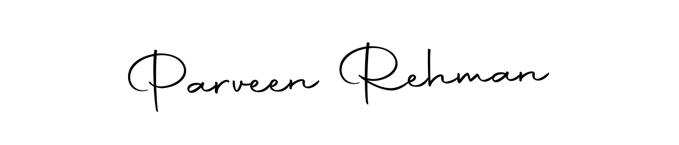 Use a signature maker to create a handwritten signature online. With this signature software, you can design (Autography-DOLnW) your own signature for name Parveen Rehman. Parveen Rehman signature style 10 images and pictures png