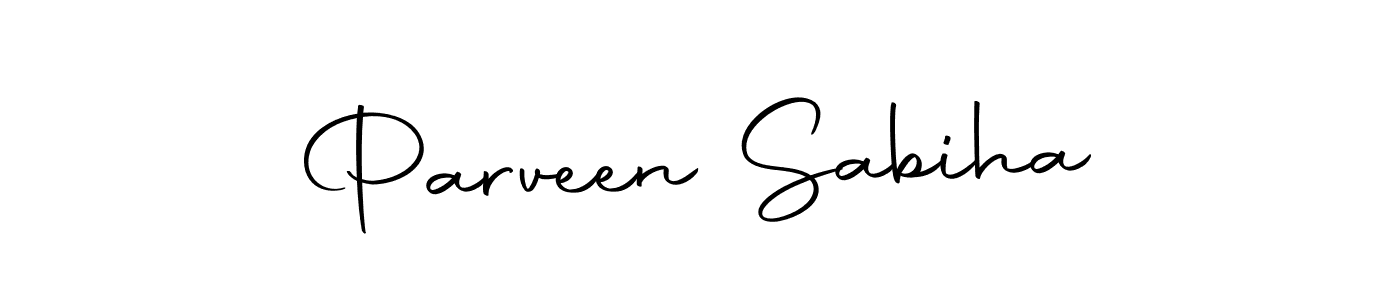 Use a signature maker to create a handwritten signature online. With this signature software, you can design (Autography-DOLnW) your own signature for name Parveen Sabiha. Parveen Sabiha signature style 10 images and pictures png