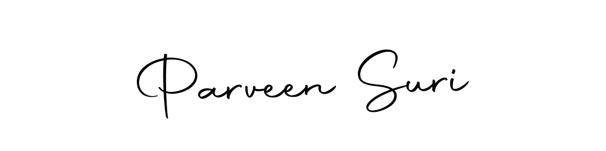 You should practise on your own different ways (Autography-DOLnW) to write your name (Parveen Suri) in signature. don't let someone else do it for you. Parveen Suri signature style 10 images and pictures png