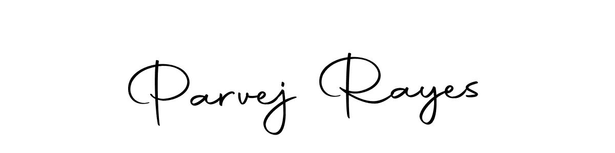 How to make Parvej Rayes name signature. Use Autography-DOLnW style for creating short signs online. This is the latest handwritten sign. Parvej Rayes signature style 10 images and pictures png