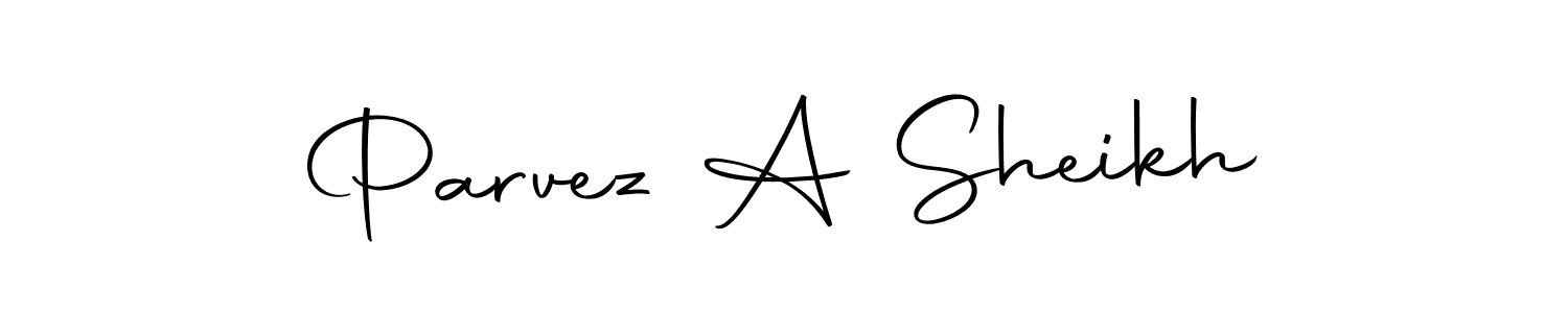 Create a beautiful signature design for name Parvez A Sheikh. With this signature (Autography-DOLnW) fonts, you can make a handwritten signature for free. Parvez A Sheikh signature style 10 images and pictures png