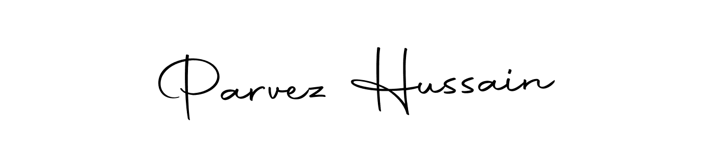 How to make Parvez Hussain name signature. Use Autography-DOLnW style for creating short signs online. This is the latest handwritten sign. Parvez Hussain signature style 10 images and pictures png