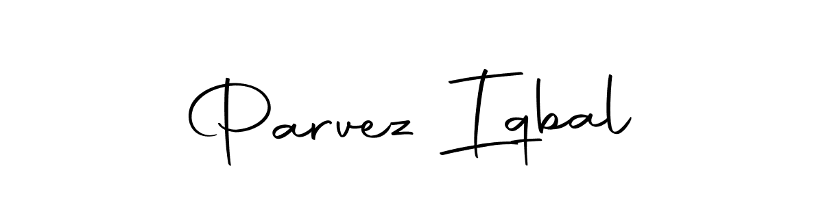 You should practise on your own different ways (Autography-DOLnW) to write your name (Parvez Iqbal) in signature. don't let someone else do it for you. Parvez Iqbal signature style 10 images and pictures png
