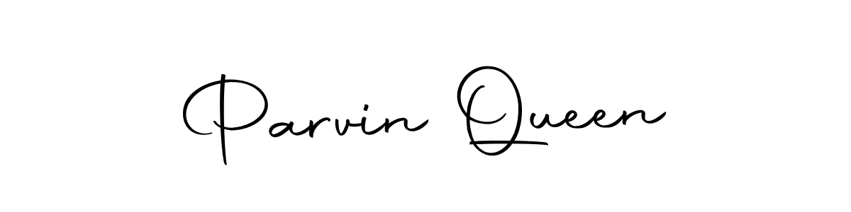 Design your own signature with our free online signature maker. With this signature software, you can create a handwritten (Autography-DOLnW) signature for name Parvin Queen. Parvin Queen signature style 10 images and pictures png