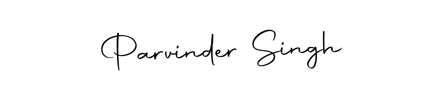 How to make Parvinder Singh name signature. Use Autography-DOLnW style for creating short signs online. This is the latest handwritten sign. Parvinder Singh signature style 10 images and pictures png