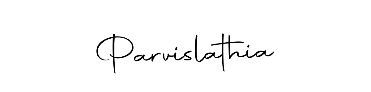 Design your own signature with our free online signature maker. With this signature software, you can create a handwritten (Autography-DOLnW) signature for name Parvislathia. Parvislathia signature style 10 images and pictures png