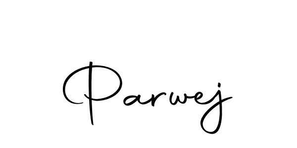 You should practise on your own different ways (Autography-DOLnW) to write your name (Parwej) in signature. don't let someone else do it for you. Parwej signature style 10 images and pictures png