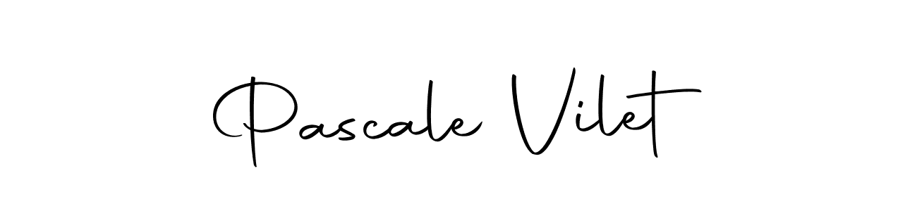 How to make Pascale Vilet name signature. Use Autography-DOLnW style for creating short signs online. This is the latest handwritten sign. Pascale Vilet signature style 10 images and pictures png