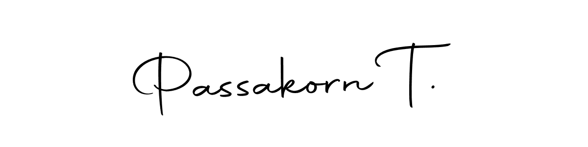 if you are searching for the best signature style for your name Passakorn T.. so please give up your signature search. here we have designed multiple signature styles  using Autography-DOLnW. Passakorn T. signature style 10 images and pictures png