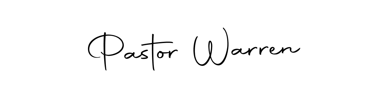 Design your own signature with our free online signature maker. With this signature software, you can create a handwritten (Autography-DOLnW) signature for name Pastor Warren. Pastor Warren signature style 10 images and pictures png
