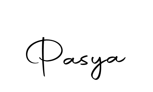 You should practise on your own different ways (Autography-DOLnW) to write your name (Pasya) in signature. don't let someone else do it for you. Pasya signature style 10 images and pictures png