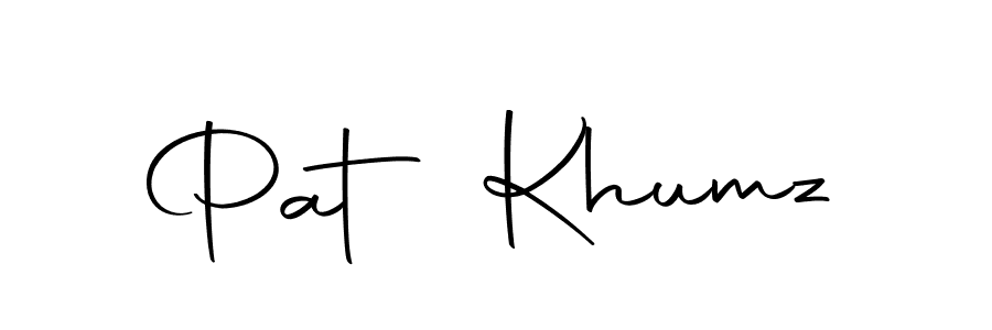 Make a short Pat Khumz signature style. Manage your documents anywhere anytime using Autography-DOLnW. Create and add eSignatures, submit forms, share and send files easily. Pat Khumz signature style 10 images and pictures png