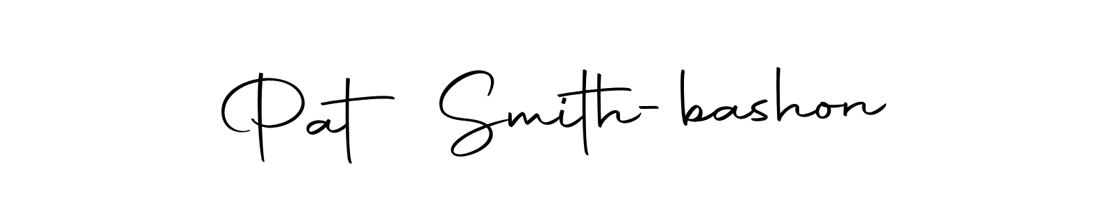 Create a beautiful signature design for name Pat Smith-bashon. With this signature (Autography-DOLnW) fonts, you can make a handwritten signature for free. Pat Smith-bashon signature style 10 images and pictures png