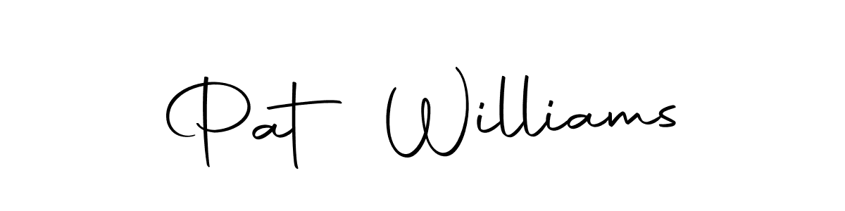 Design your own signature with our free online signature maker. With this signature software, you can create a handwritten (Autography-DOLnW) signature for name Pat Williams. Pat Williams signature style 10 images and pictures png