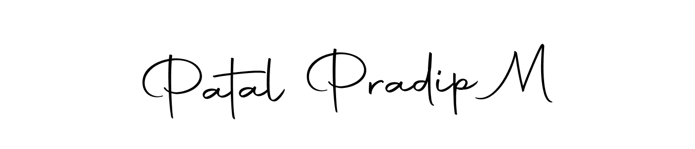 Design your own signature with our free online signature maker. With this signature software, you can create a handwritten (Autography-DOLnW) signature for name Patal Pradip M. Patal Pradip M signature style 10 images and pictures png