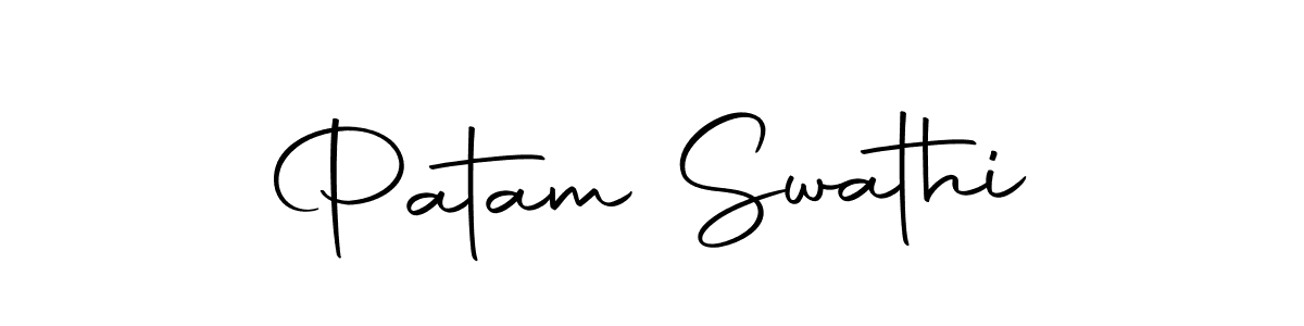 Create a beautiful signature design for name Patam Swathi. With this signature (Autography-DOLnW) fonts, you can make a handwritten signature for free. Patam Swathi signature style 10 images and pictures png