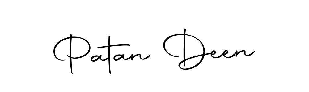 Create a beautiful signature design for name Patan Deen. With this signature (Autography-DOLnW) fonts, you can make a handwritten signature for free. Patan Deen signature style 10 images and pictures png