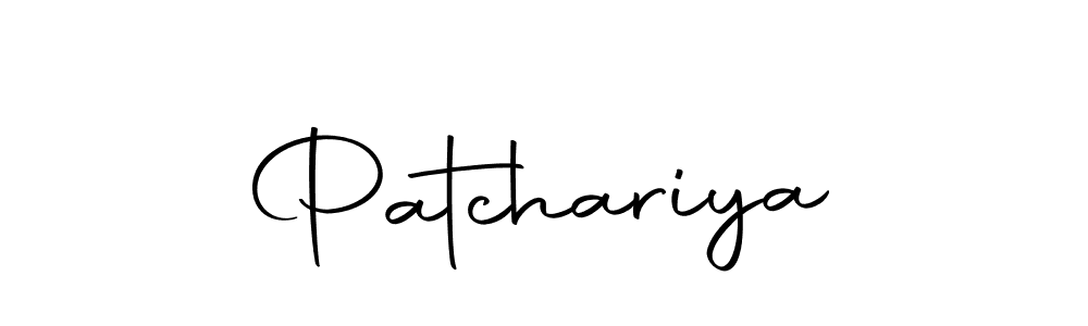 Create a beautiful signature design for name Patchariya. With this signature (Autography-DOLnW) fonts, you can make a handwritten signature for free. Patchariya signature style 10 images and pictures png