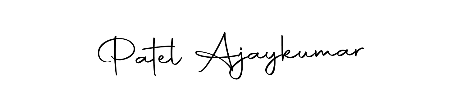 You can use this online signature creator to create a handwritten signature for the name Patel Ajaykumar. This is the best online autograph maker. Patel Ajaykumar signature style 10 images and pictures png