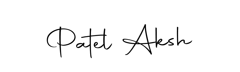 Make a beautiful signature design for name Patel Aksh. With this signature (Autography-DOLnW) style, you can create a handwritten signature for free. Patel Aksh signature style 10 images and pictures png