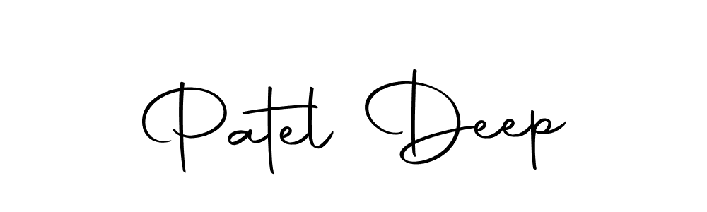 Create a beautiful signature design for name Patel Deep. With this signature (Autography-DOLnW) fonts, you can make a handwritten signature for free. Patel Deep signature style 10 images and pictures png