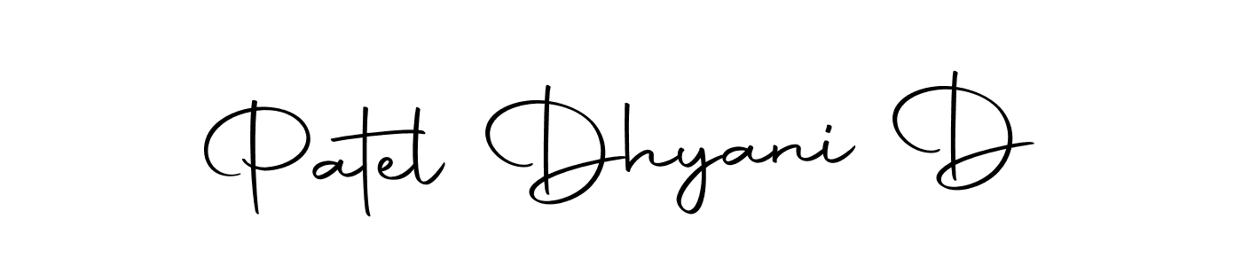 Patel Dhyani D stylish signature style. Best Handwritten Sign (Autography-DOLnW) for my name. Handwritten Signature Collection Ideas for my name Patel Dhyani D. Patel Dhyani D signature style 10 images and pictures png