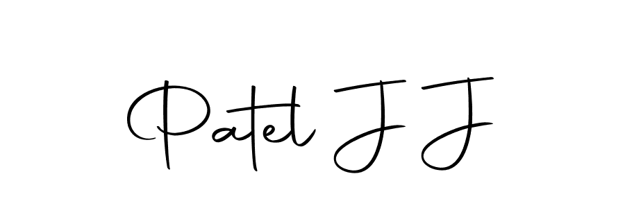 Use a signature maker to create a handwritten signature online. With this signature software, you can design (Autography-DOLnW) your own signature for name Patel J J. Patel J J signature style 10 images and pictures png