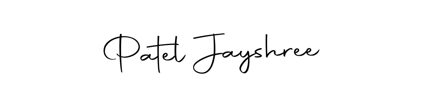 How to make Patel Jayshree name signature. Use Autography-DOLnW style for creating short signs online. This is the latest handwritten sign. Patel Jayshree signature style 10 images and pictures png