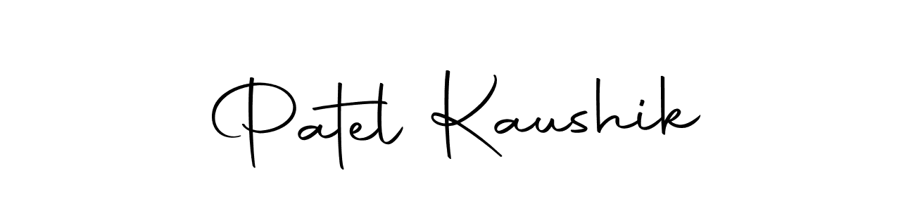 Use a signature maker to create a handwritten signature online. With this signature software, you can design (Autography-DOLnW) your own signature for name Patel Kaushik. Patel Kaushik signature style 10 images and pictures png