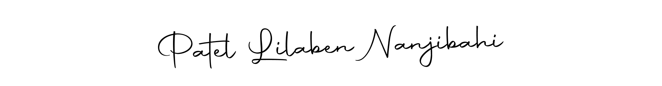 Autography-DOLnW is a professional signature style that is perfect for those who want to add a touch of class to their signature. It is also a great choice for those who want to make their signature more unique. Get Patel Lilaben Nanjibahi name to fancy signature for free. Patel Lilaben Nanjibahi signature style 10 images and pictures png